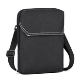 flintronic Mens Shoulder Bag, Waterproof Messenger Bag with Adjustable Strap, Lightweight Work Bag with Multiple Pockets, Crossbody Bag for Working, Shopping, School, Travel Daily Use-Black